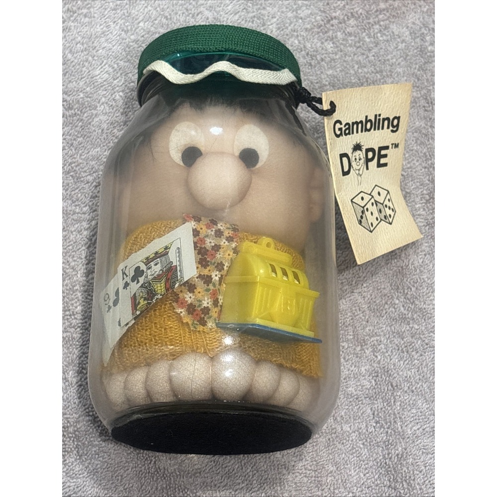 Vintage "Gambling Dope" Doll In‎ A Jar
